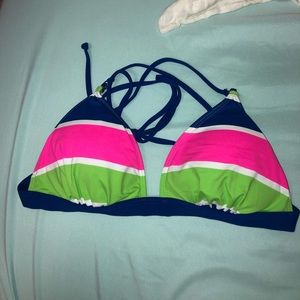 A&F triangle bikini w cross cross back